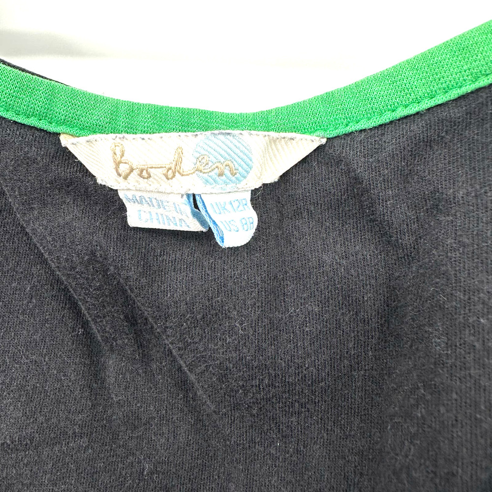 Boden size 8 black sleeveless dress with pockets‎ hidden side zip lined - Picture 4 of 5